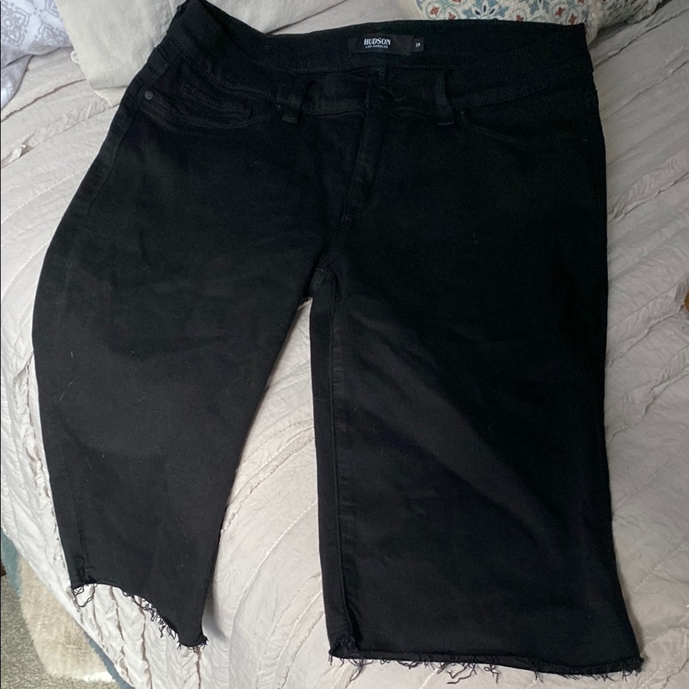 Hudson Jeans Black Bermuda Shorts